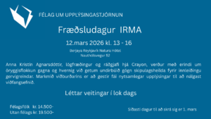 Read more about the article Fræðsludagur IRMA 12. mars 2026